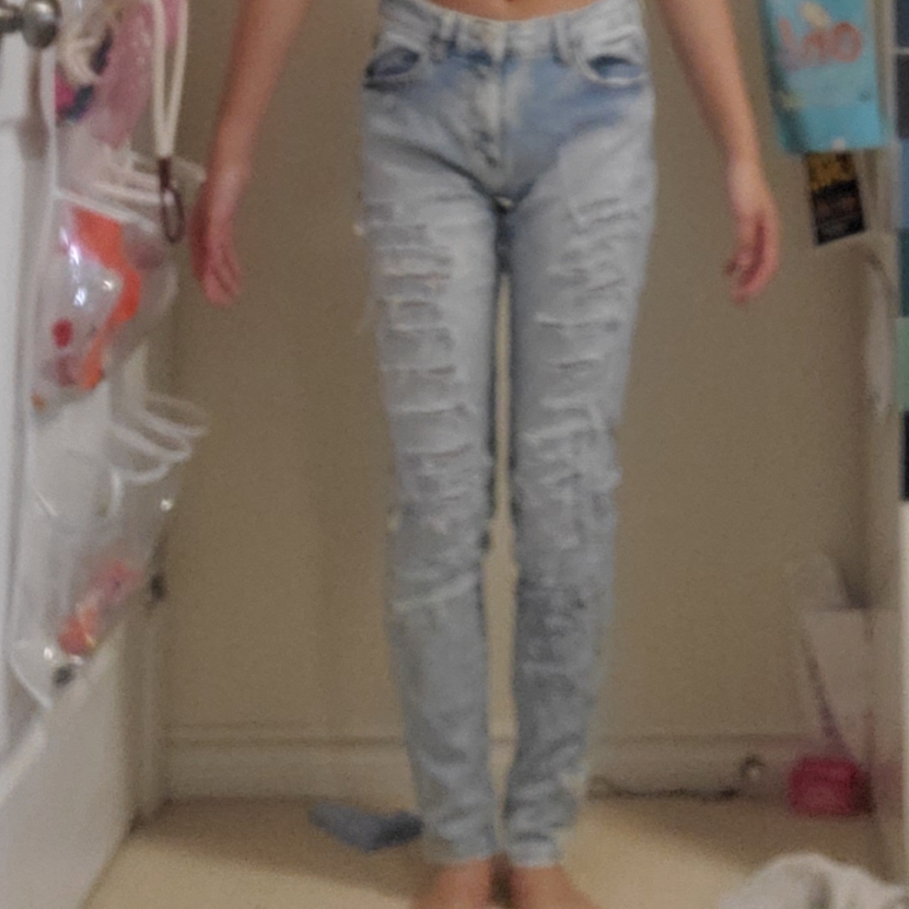 Ripped jeans, Bershaka, size 4